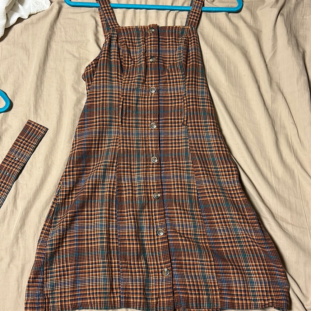 Brown plaid American Eagle dress
